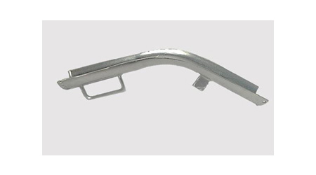 cable protecting bend with handle and stop for ducts